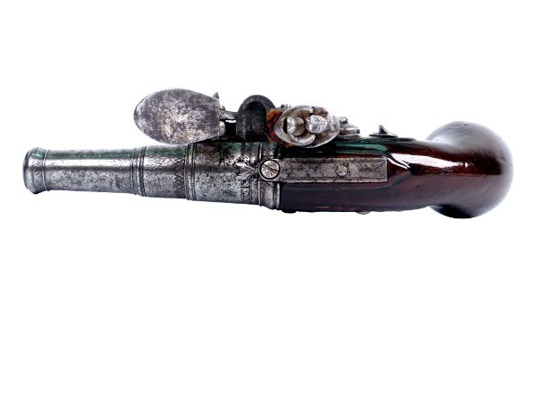 Flintlock Muff Pistols with Turn-Off Barrels - detail 4