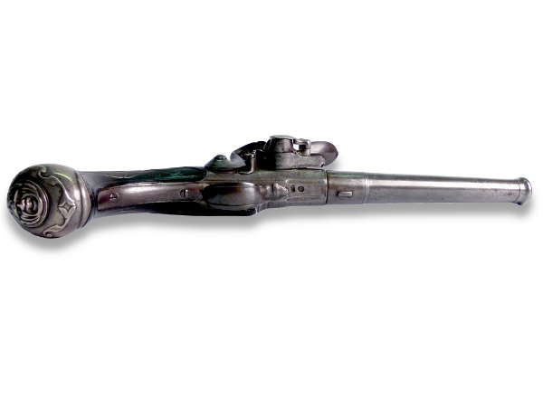 Pair of Superimposed (Two-Shot) Queen Anne Flintlock Pistols - detail 3
