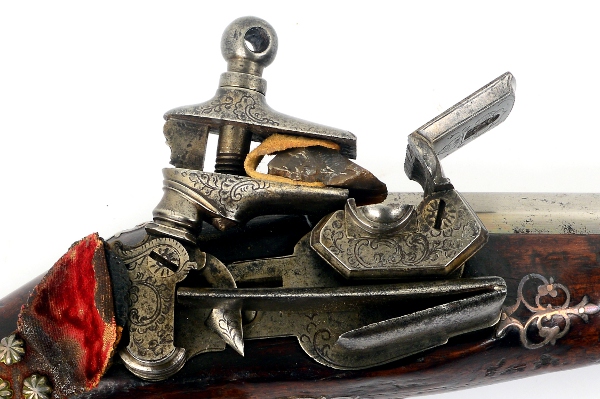 Catalan Style Pistol with Patilla Style Miquelet Lock, c1710 - detail 7