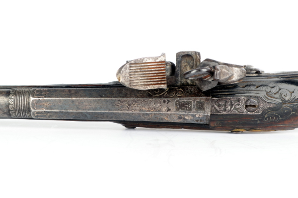 Madrid Style, Miquelet Lock, Holster Pistol Barrel - detail 8