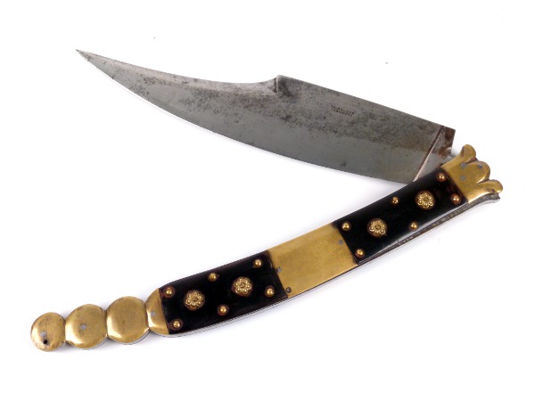 Navaja Folding Knife, Circa 1820 - detail 3