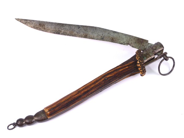 Navaja Folding Knife, Circa 1790 - detail 4